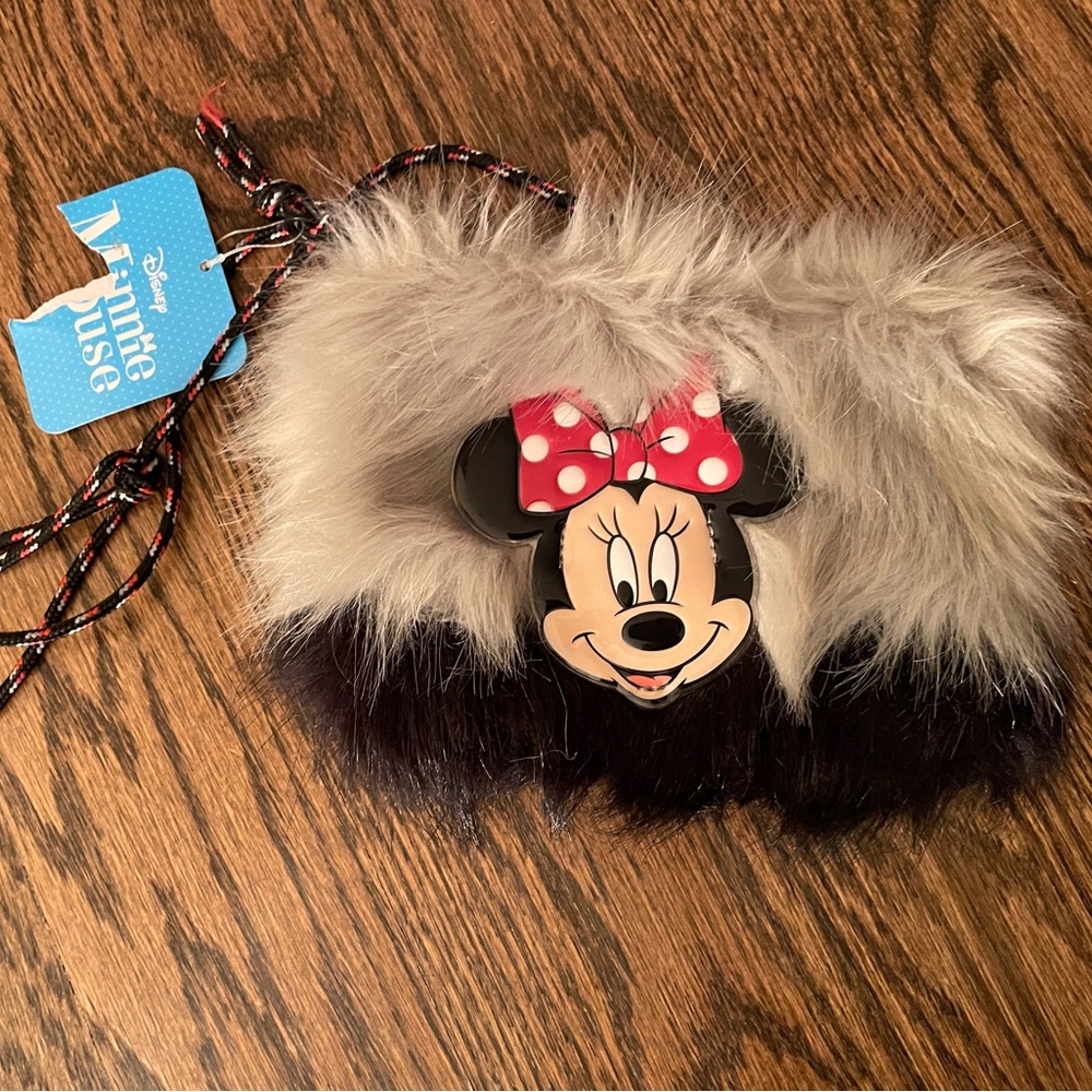 Brand New Cross Body Fur Minnie Mouse Bag
